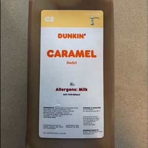 Dunkin caramel swirl syrup.